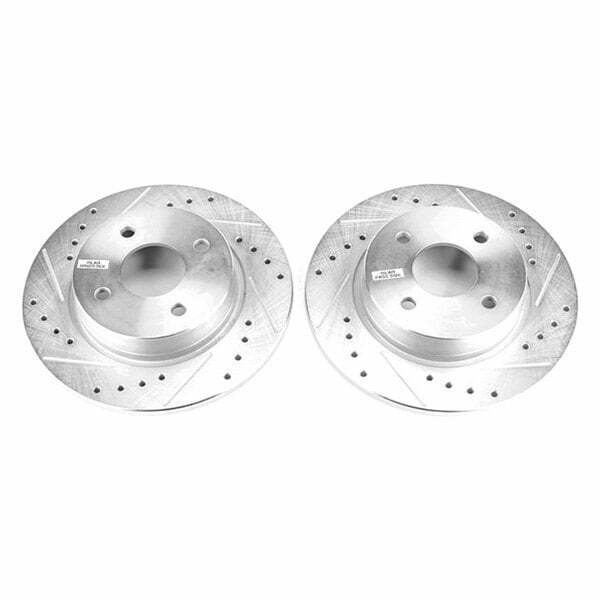 Power Stop 2018 Ford EcoSport Rear Evolution Drilled & Slotted Rotors - Pair - AR85192XPR