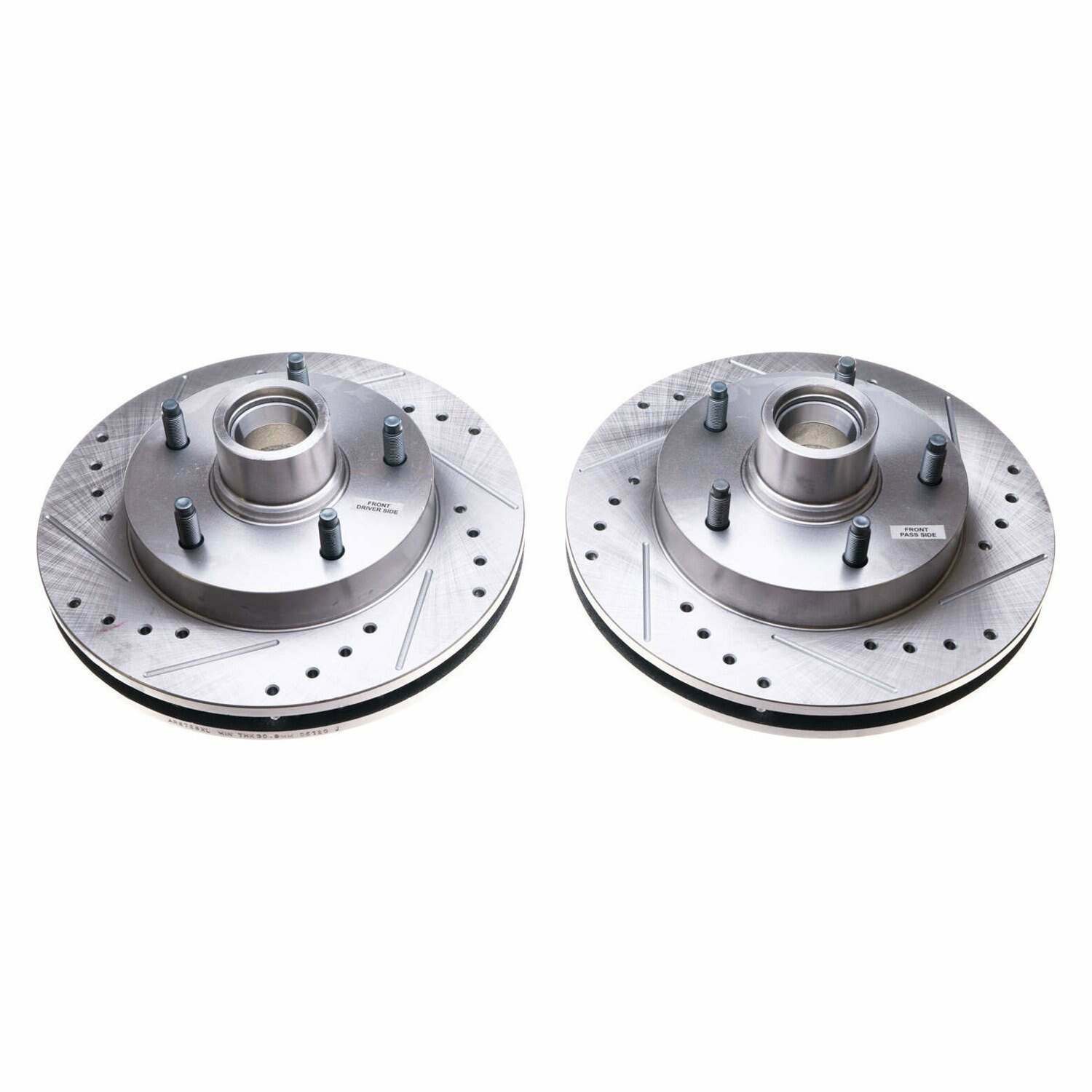 Power Stop 94-99 Dodge Ram 1500 Front Evolution Drilled & Slotted Rotors - Pair - AR8728XPR