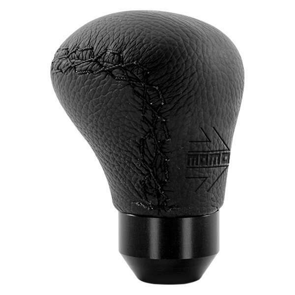Momo Shift Knob - Anatomico, Black Leather, Black Stitching - ASBK1