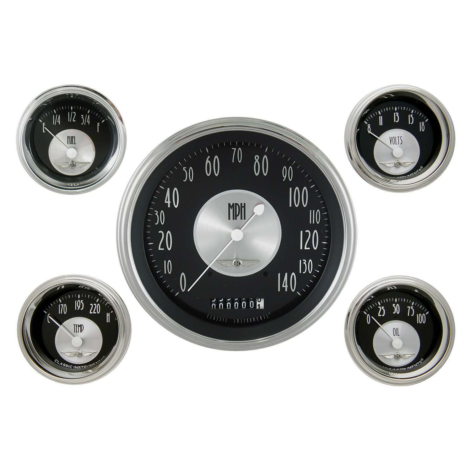 Classic Instruments All American Tradition 5 Gauge Set - AT54SLC