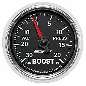 Auto Meter GS Series 2 1/16" -30/+20 Boost Gauge