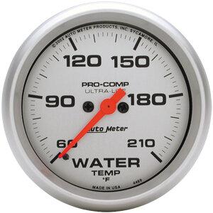 Autometer Ultra-Lite Series 2 1/16" 60-210 deg Water Temp Gauge