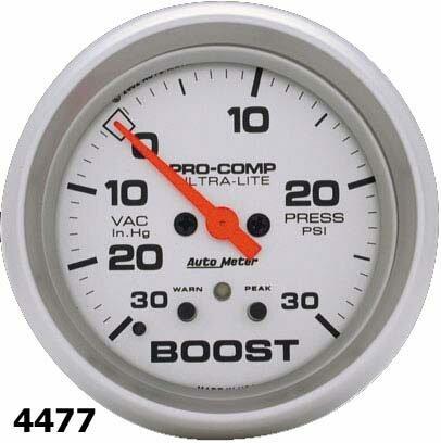 Autometer Ultra-Lite Series 2 1/16" -30/+30 Boost/Vacuum Gauge