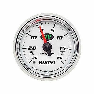 Autometer NV Series 30 In. Hg/20 Psi Boost/Vacuum Gauge
