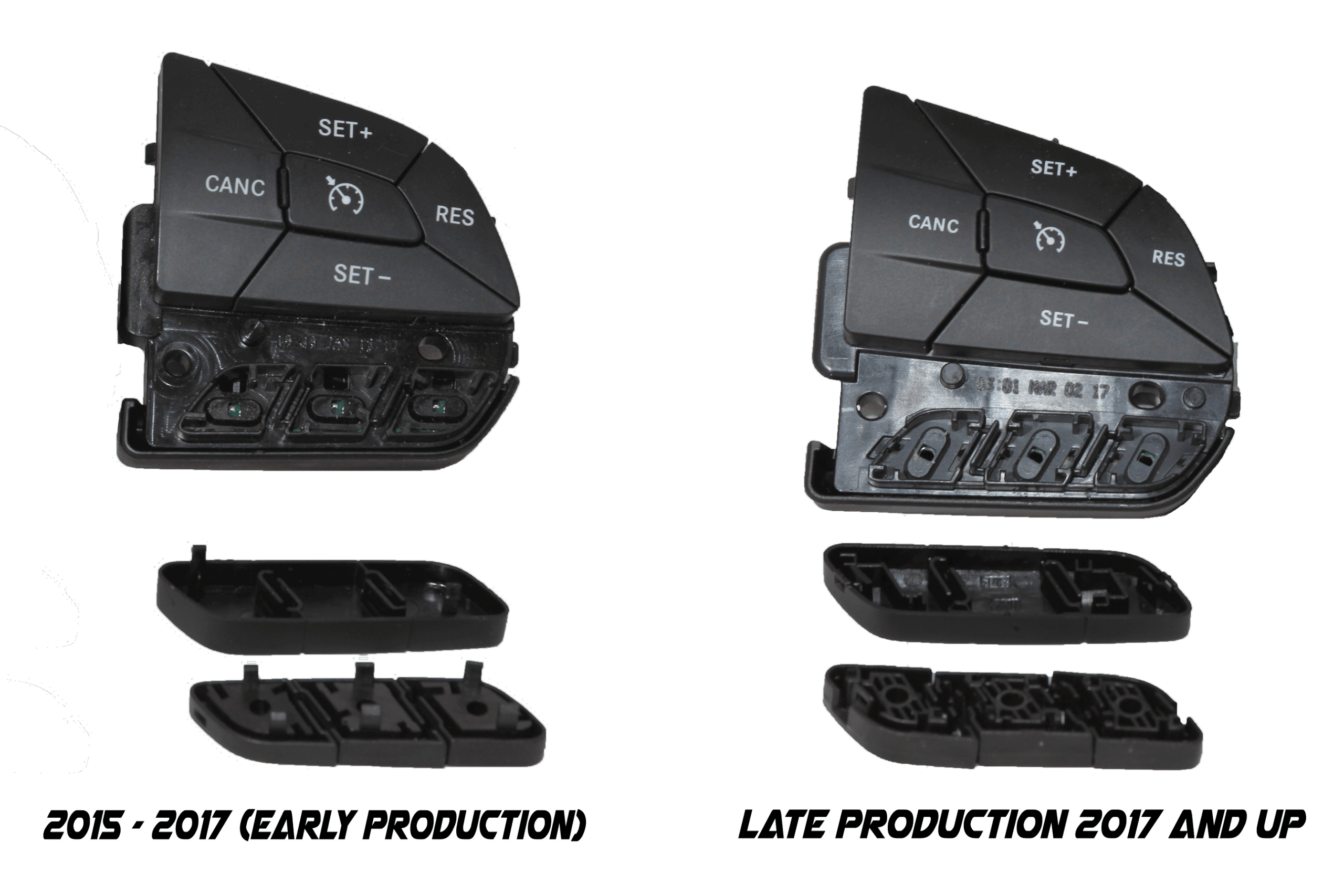 Z Automotive Aux B Buttons Aux buttons type "B" (2017-2021 Charger, Challenger, 300, Durango, Grand Cherokee) - Z_AUX_B