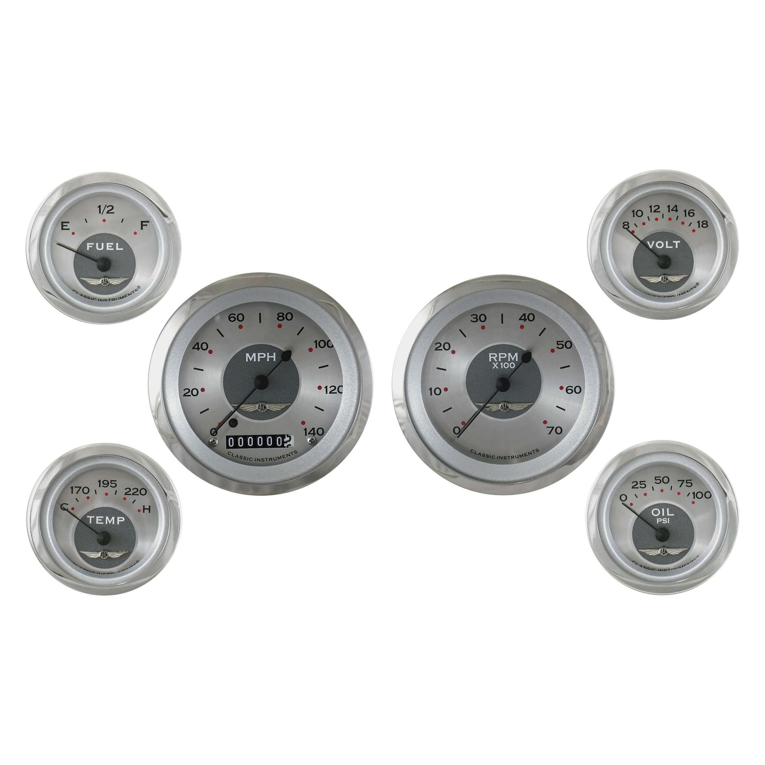 Classic Instruments All American 6 Gauge Set - AW01SRC