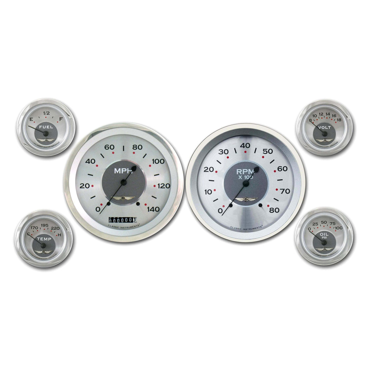 Classic Instruments All American 6 Gauge Set - AW51SRC
