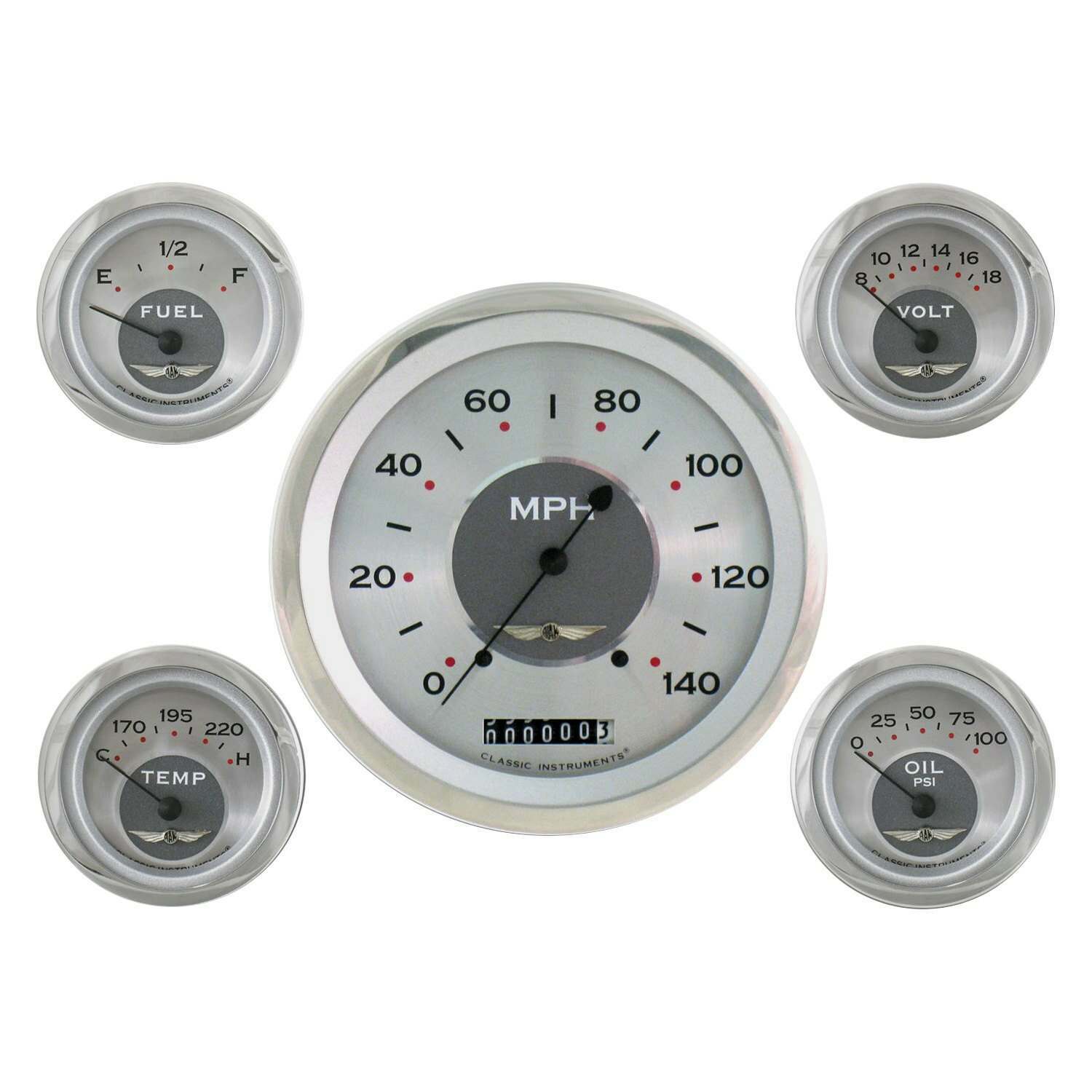 Classic Instruments All American 5 Gauge Set - AW54SRC
