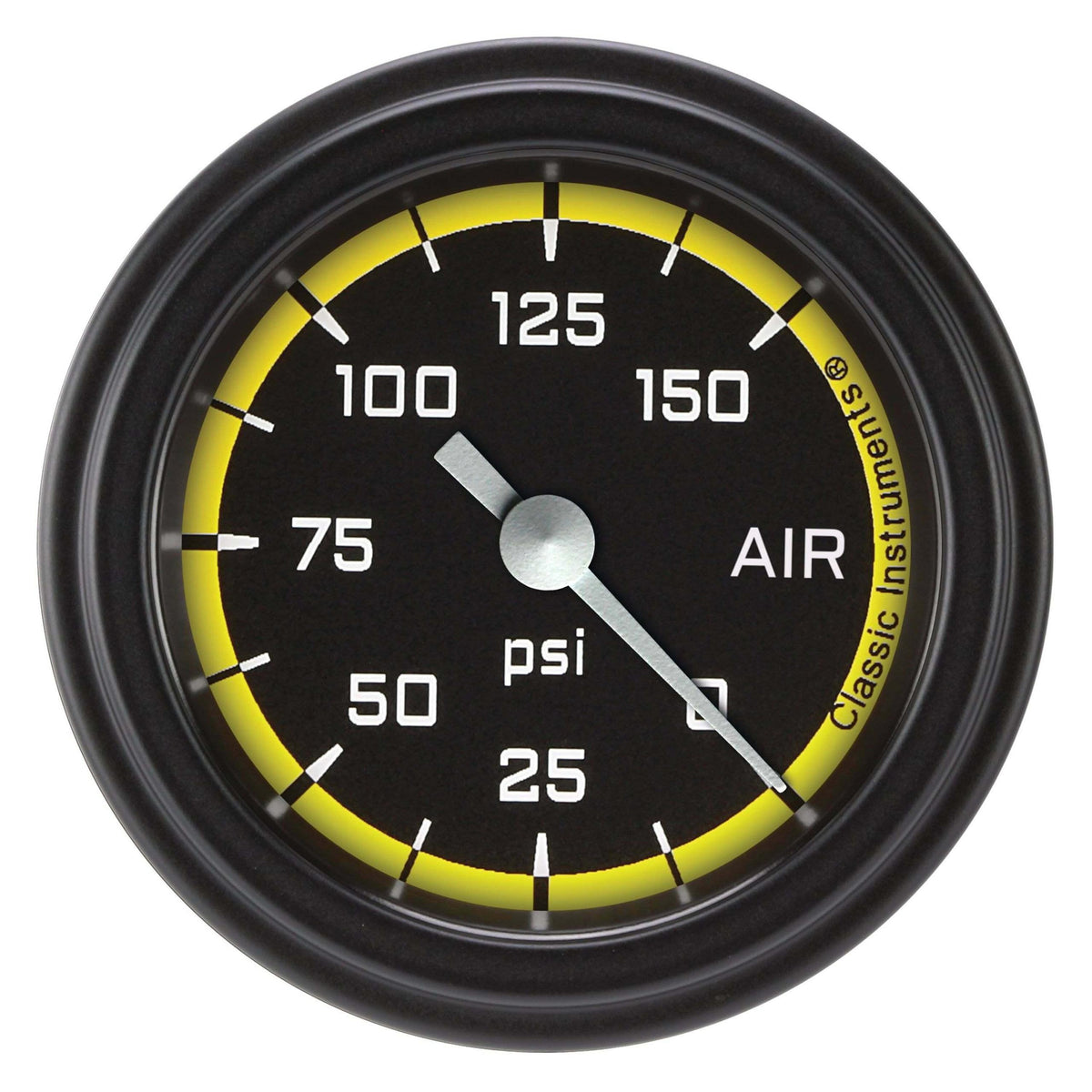 Classic Instruments Air Pressure Gauge,Full Sweep 2 1/8" Diameter - AX118YBLF