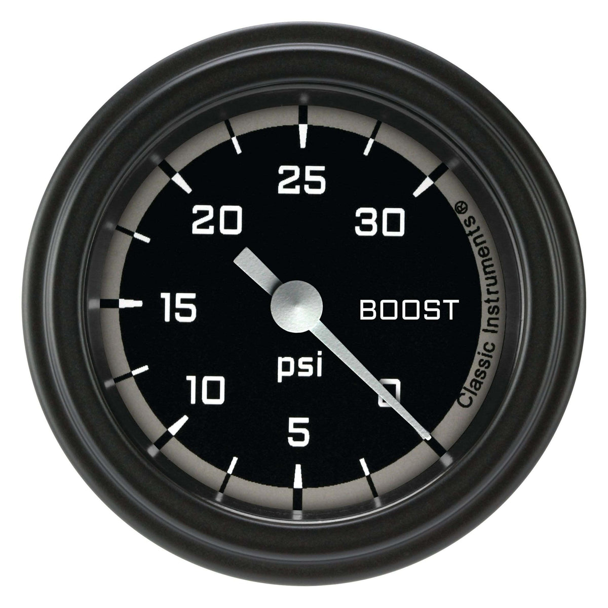 Classic Instruments Boost Gauge,Full Sweep 2 1/8" Diameter - AX142GBLF
