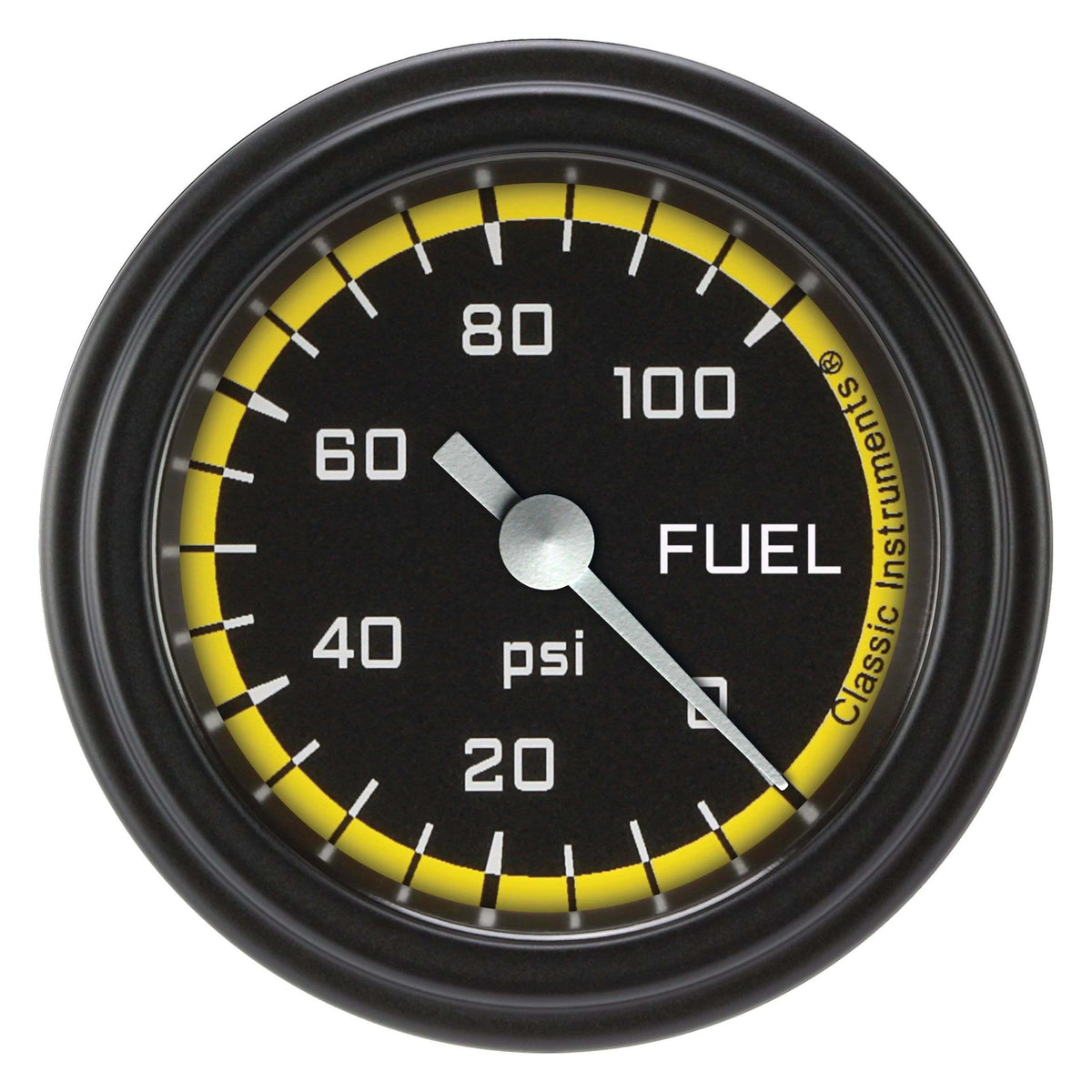 Classic Instruments Fuel Pressure Gauge,Full Sweep 2 1/8" Diameter - AX146YBLF