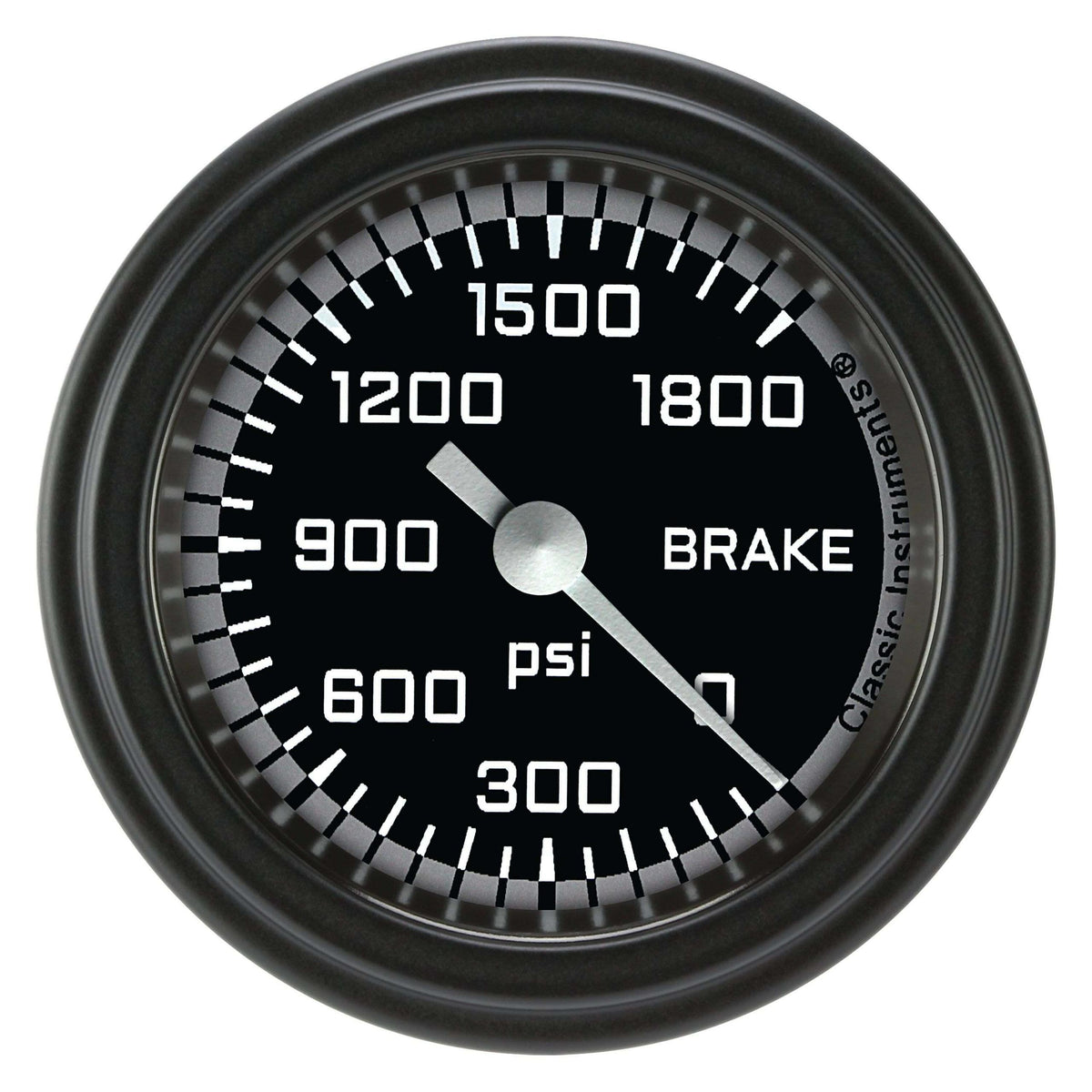 Classic Instruments Brake Pressure Gauge,Full Sweep 2 1/8" Diameter - AX167GBLF