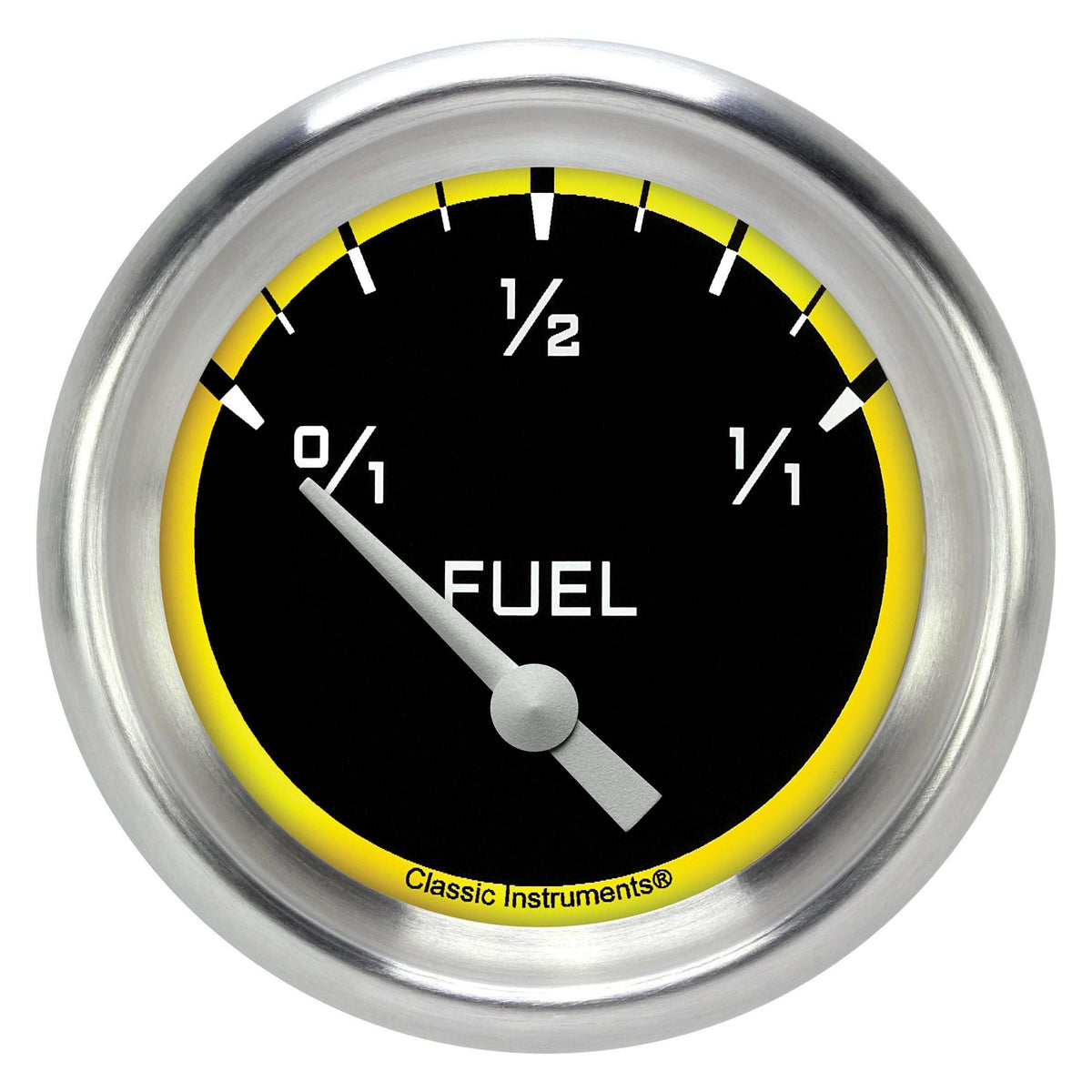Classic Instruments Fuel Gauge,Short Sweep 2 5/8" Diameter - AX211YAPF