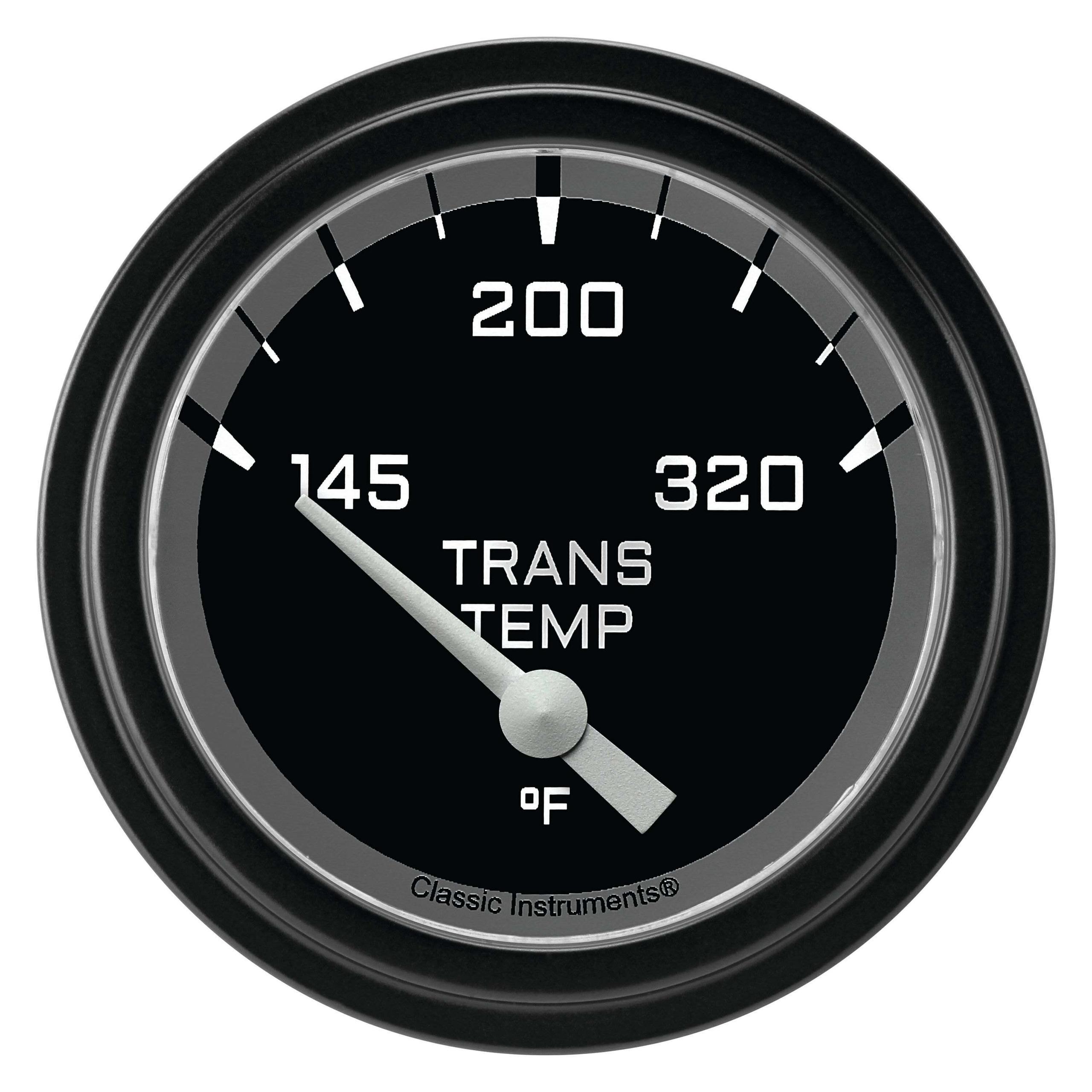 Classic Instruments Transmission Temperature Gauge,Short Sweep 2 5/8" Diameter - AX227GBLF
