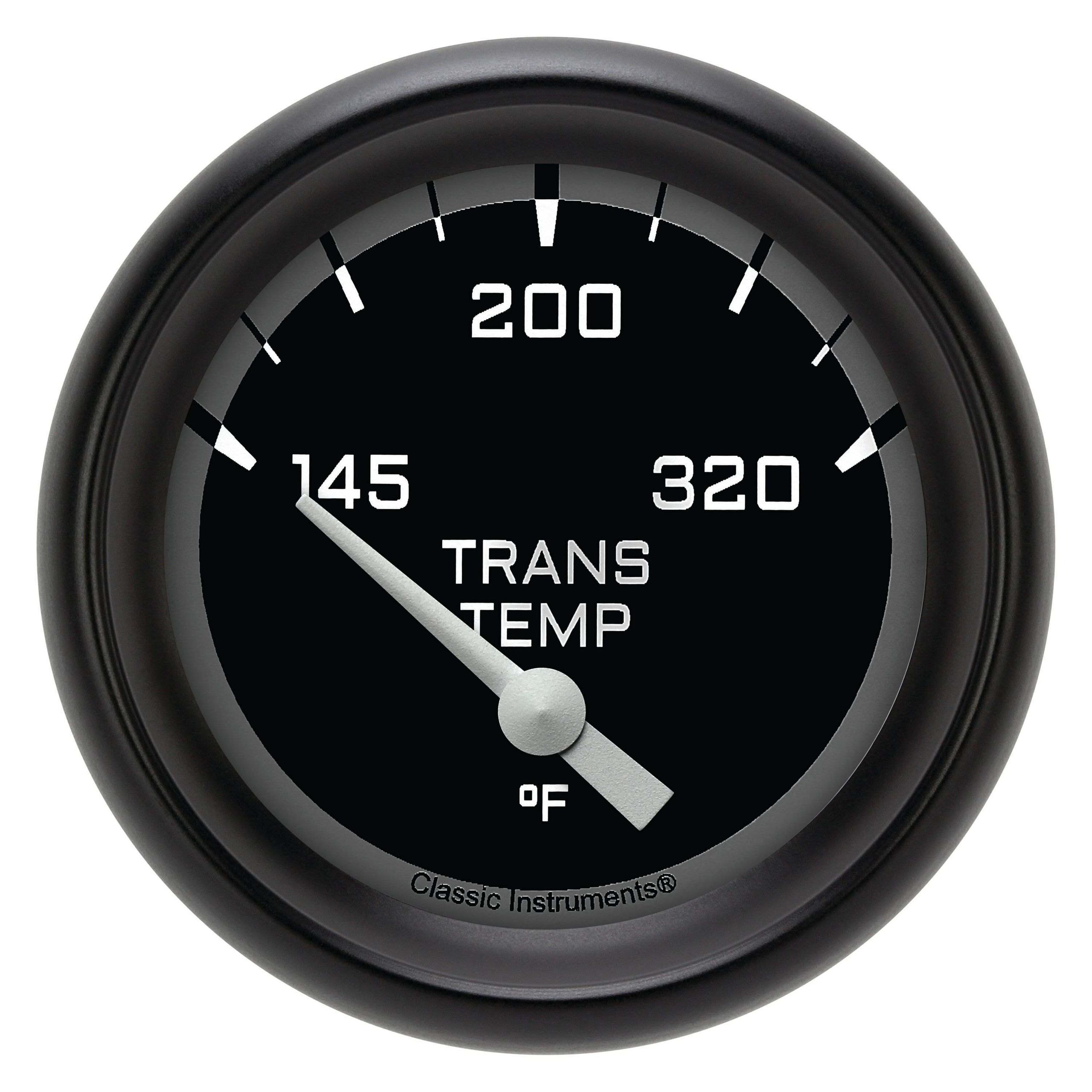 Classic Instruments Transmission Temperature Gauge,Short Sweep 2 5/8" Diameter - AX227GBPF