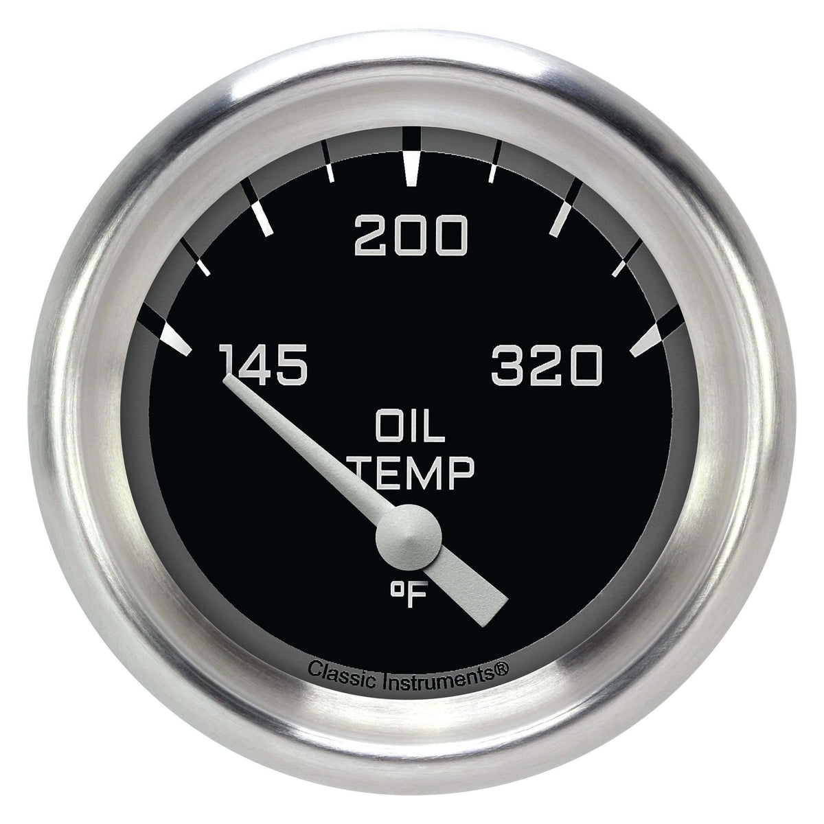 Classic Instruments Oil Temperature Gauge,Short Sweep 2 5/8" Diameter - AX228GAPF