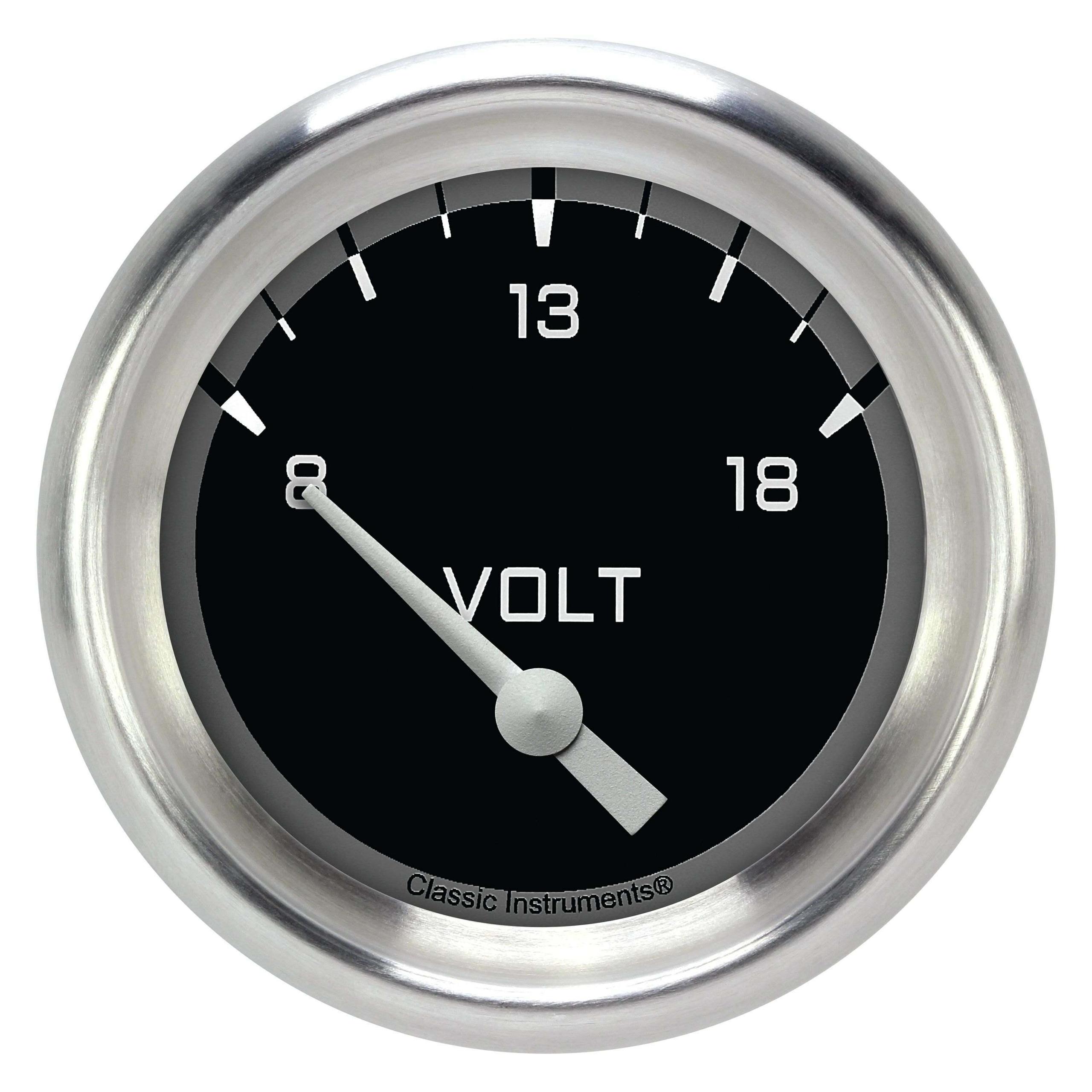 Classic Instruments Volt Gauge,Short Sweep 2 5/8" Diameter - AX230GAPF