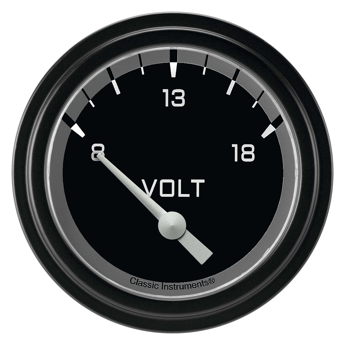 Classic Instruments Volt Gauge,Short Sweep 2 5/8" Diameter - AX230GBLF