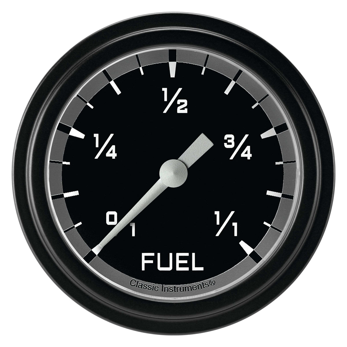 Classic Instruments Fuel Gauge,Full Sweep 2 5/8" Diameter - AX309GBLF