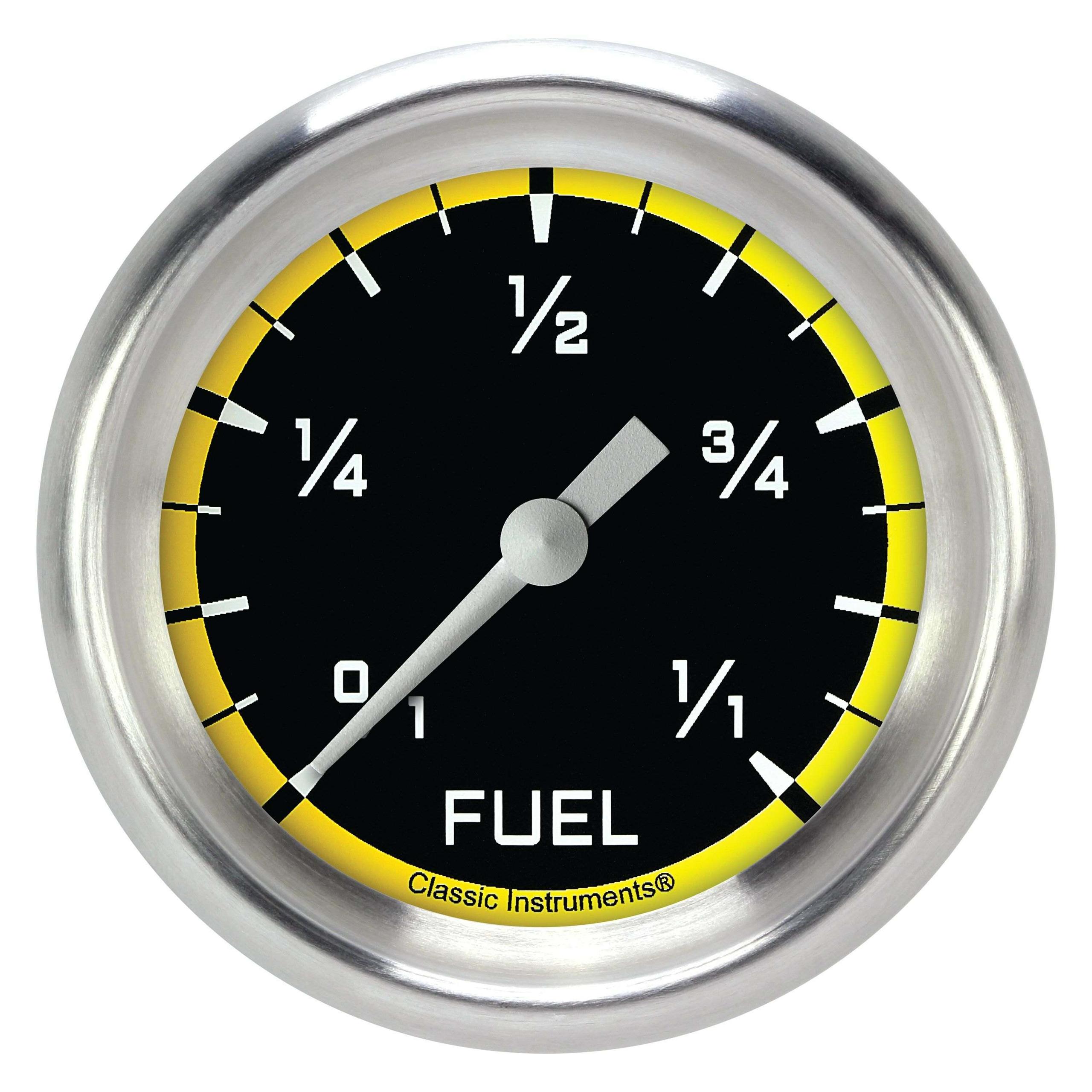 Classic Instruments Fuel Gauge,Full Sweep 2 5/8" Diameter - AX309YAPF