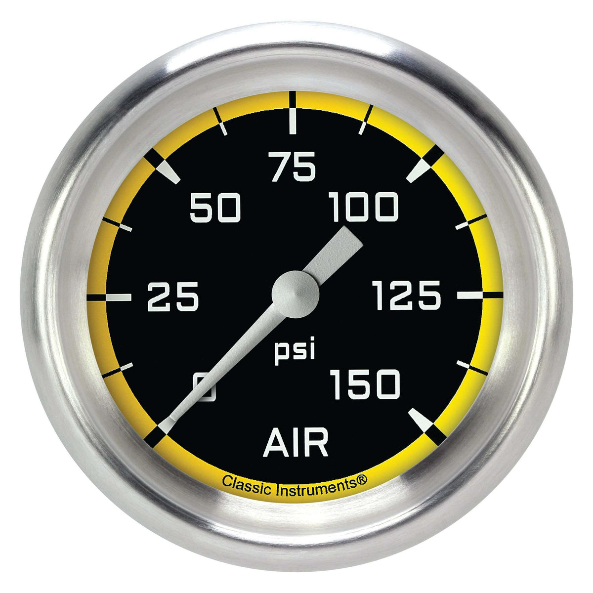 Classic Instruments Air Pressure Gauge,Full Sweep 2 5/8" Diameter - AX318YAPF