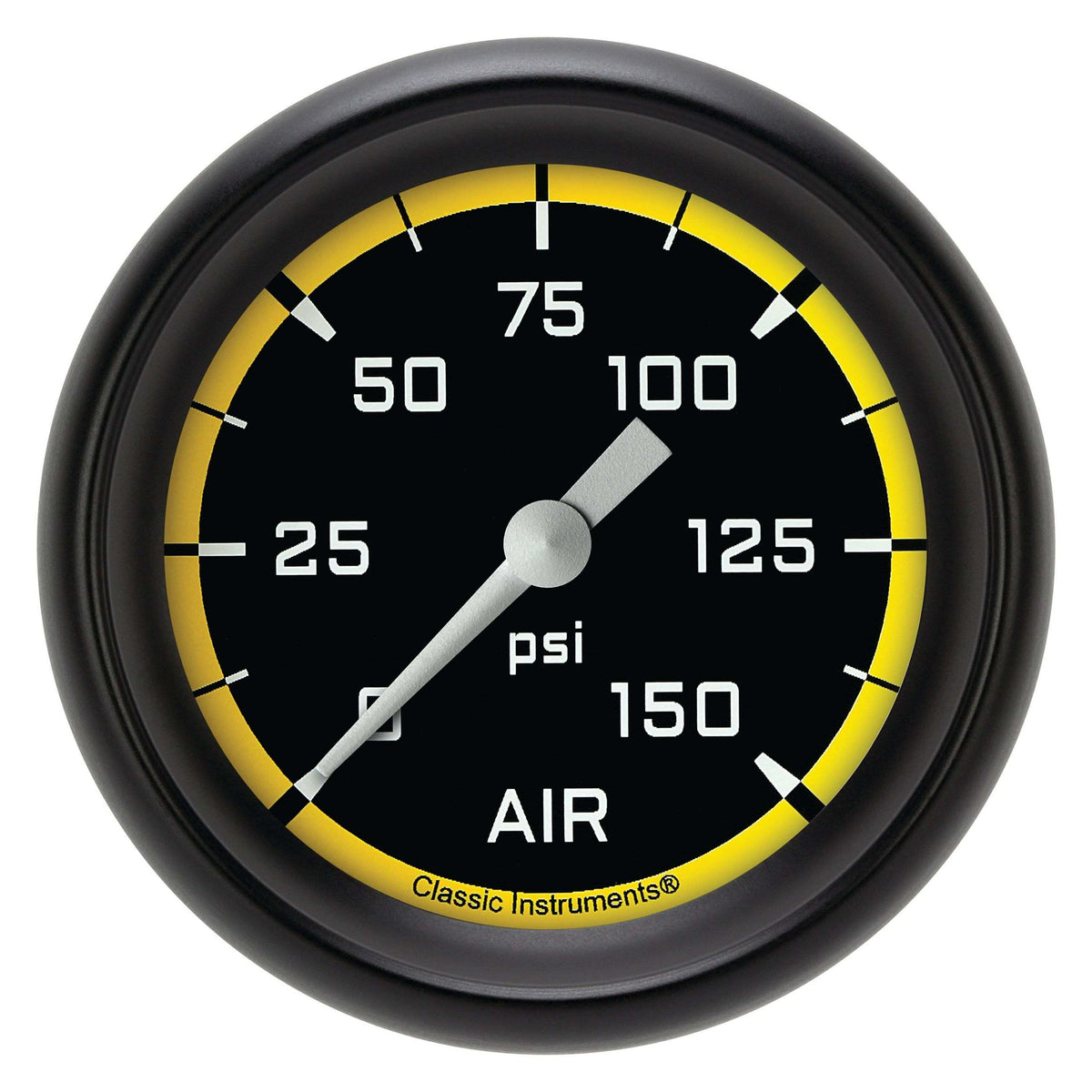 Classic Instruments Air Pressure Gauge,Full Sweep 2 5/8" Diameter - AX318YBPF