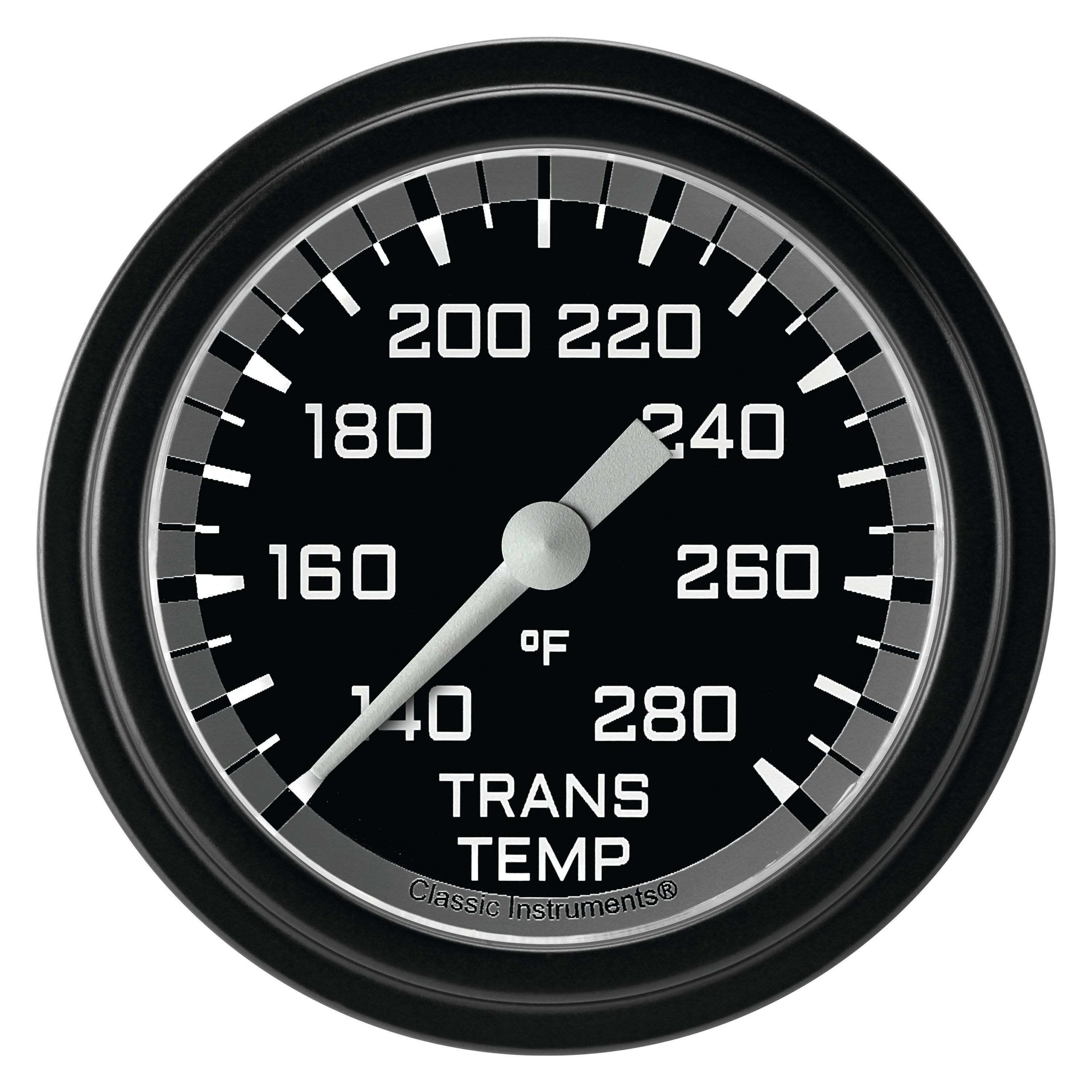 Classic Instruments Transmission Temperature Gauge,Full Sweep 2 5/8" Diameter - AX327GBLF