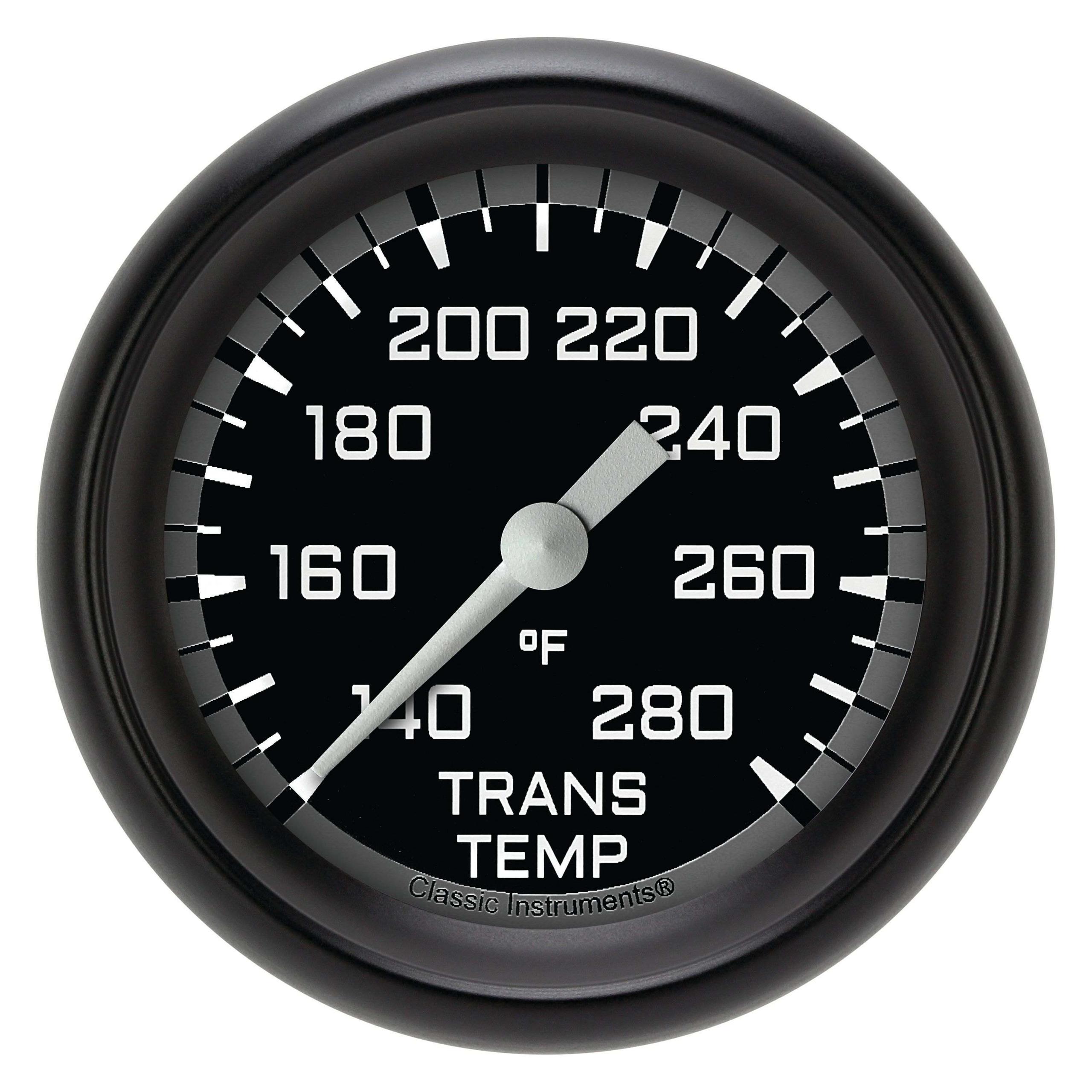 Classic Instruments Transmission Temperature Gauge,Full Sweep 2 5/8" Diameter - AX327GBPF