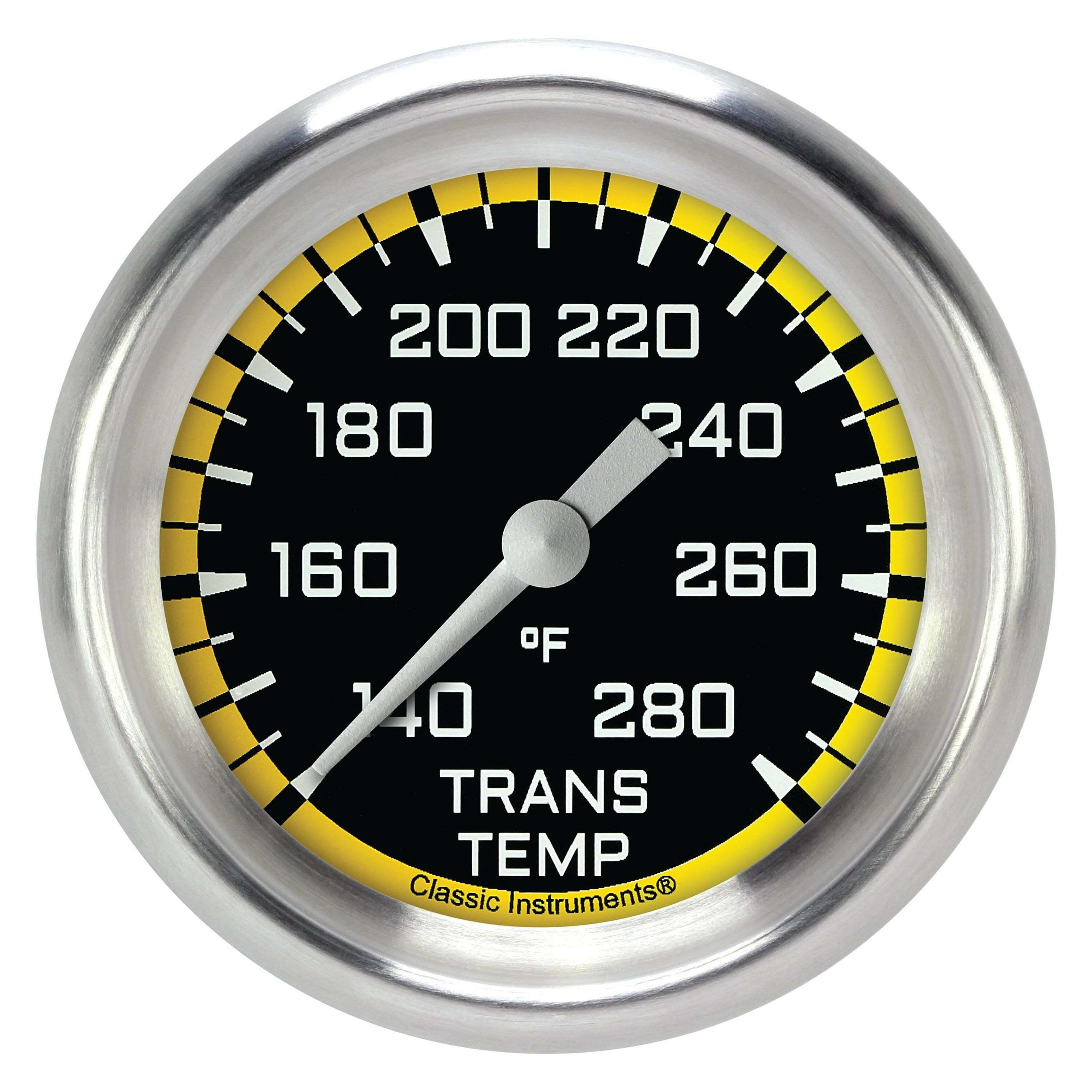Classic Instruments Transmission Temperature Gauge,Full Sweep 2 5/8" Diameter - AX327YAPF