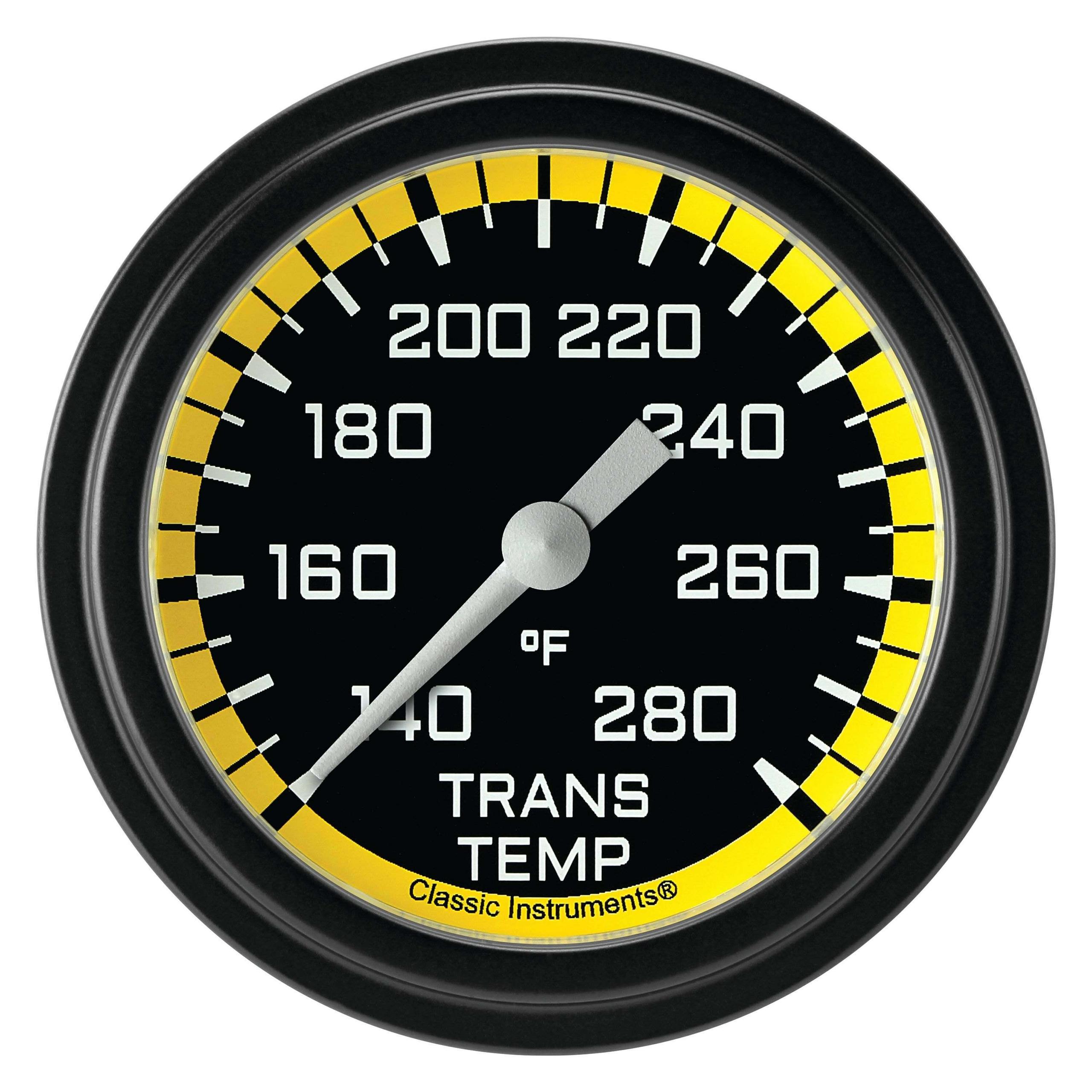 Classic Instruments Transmission Temperature Gauge,Full Sweep 2 5/8" Diameter - AX327YBLF