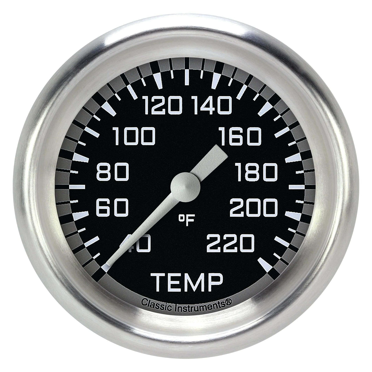Classic Instruments Stock Eliminator Temperature Gauge,Full Sweep 2 5/8" Diameter - AX329GAPF