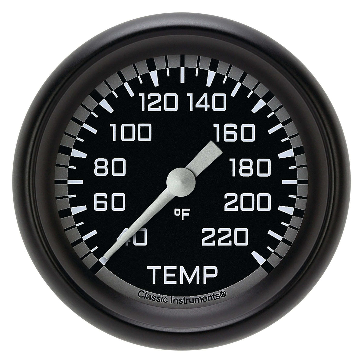 Classic Instruments Stock Eliminator Temperature Gauge,Full Sweep 2 5/8" Diameter - AX329GBPF