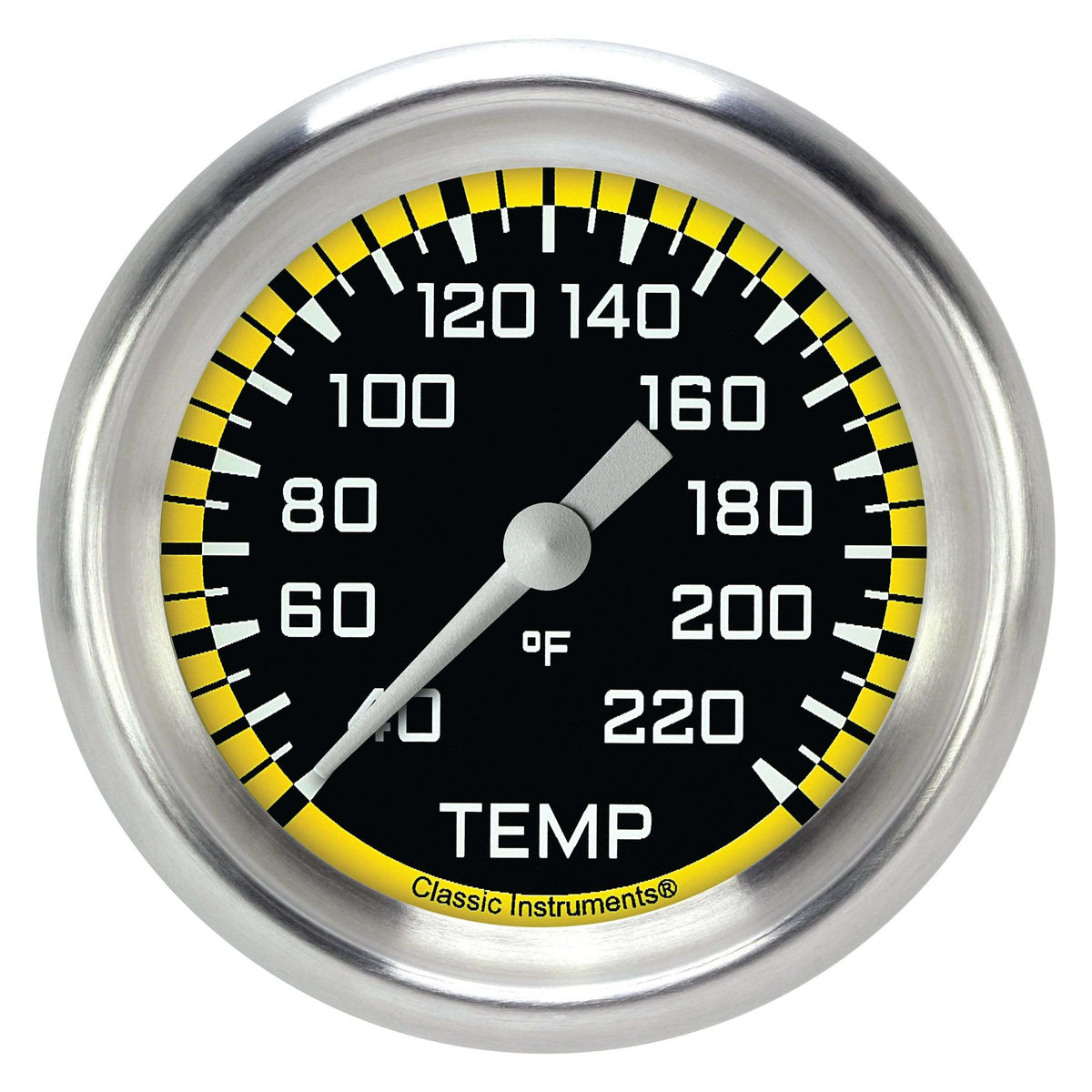 Classic Instruments Stock Eliminator Temperature Gauge,Full Sweep 2 5/8" Diameter - AX329YAPF