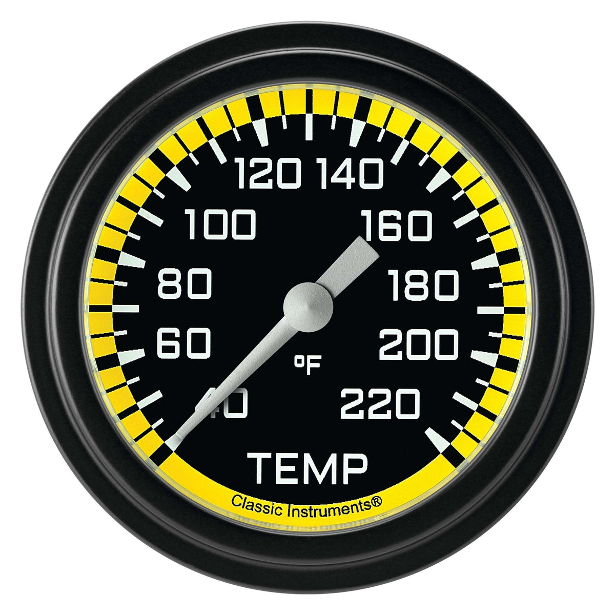 Classic Instruments Stock Eliminator Temperature Gauge,Full Sweep 2 5/8" Diameter - AX329YBLF