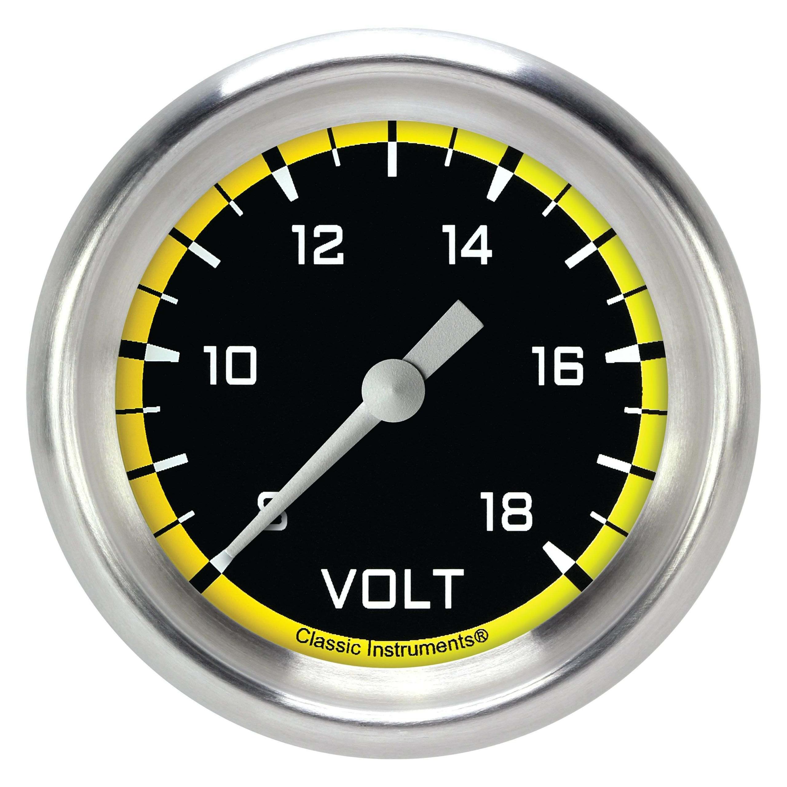 Classic Instruments Volt Gauge,Full Sweep 2 1/8" Diameter - AX330YAPF
