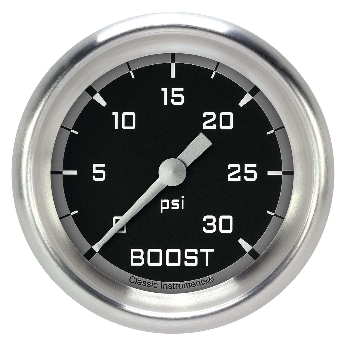 Classic Instruments Boost Gauge,Full Sweep 2 5/8" Diameter - AX342GAPF
