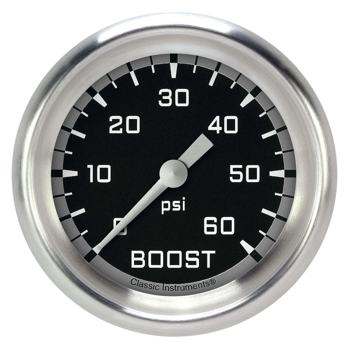 Classic Instruments Boost Gauge,Full Sweep 2 5/8" Diameter - AX343GAPF