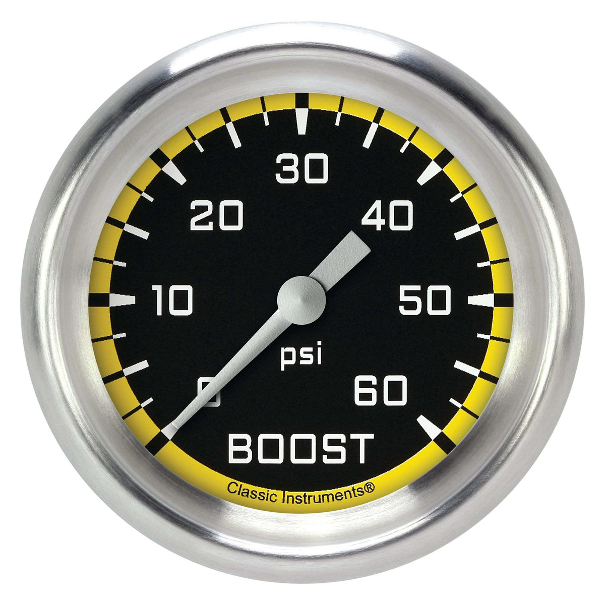 Classic Instruments Boost Gauge,Full Sweep 2 5/8" Diameter - AX343YAPF