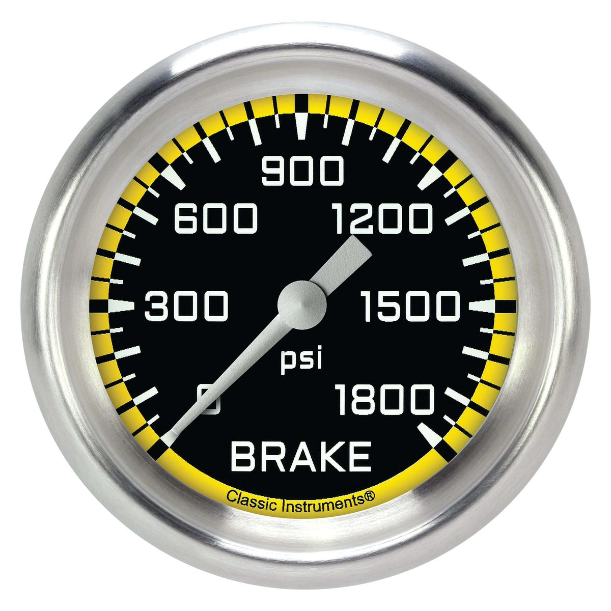 Classic Instruments Brake Pressure Gauge,Full Sweep 2 5/8" Diameter - AX367YAPF