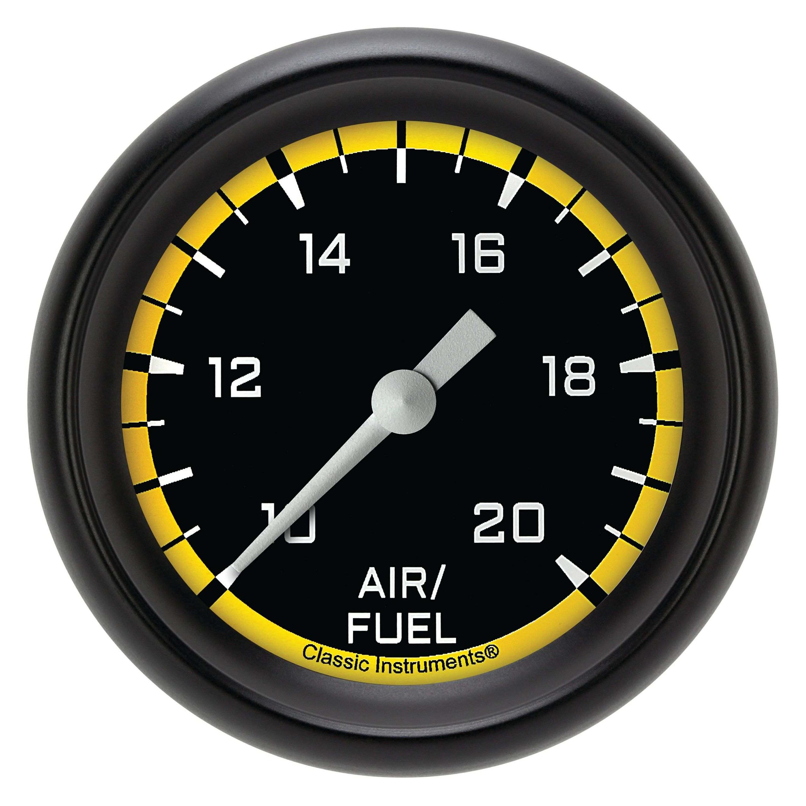 Classic Instruments Air Fuel Ratio Gauge,Full Sweep 2 5/8" Diameter - AX394YBPF