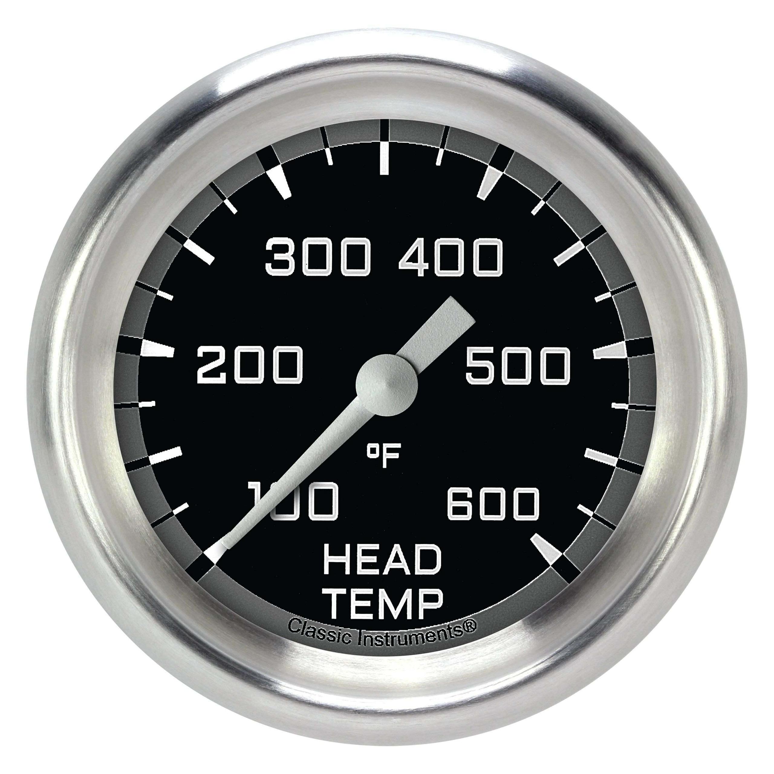 Classic Instruments Cylinder Head Temperature Gauge,Full Sweep 2 5/8" Diameter - AX397GAPF