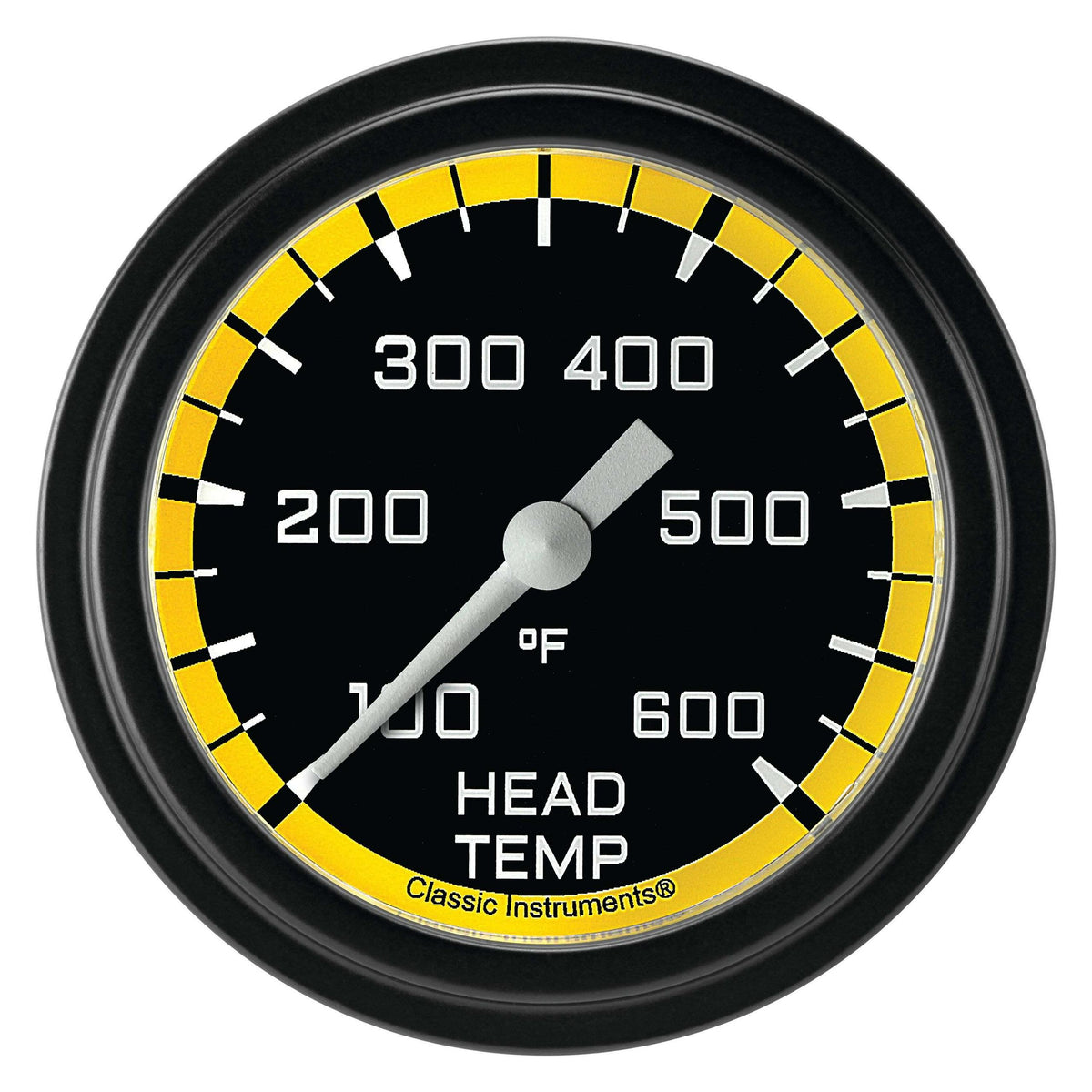 Classic Instruments Cylinder Head Temperature Gauge,Full Sweep 2 5/8" Diameter - AX397YBLF