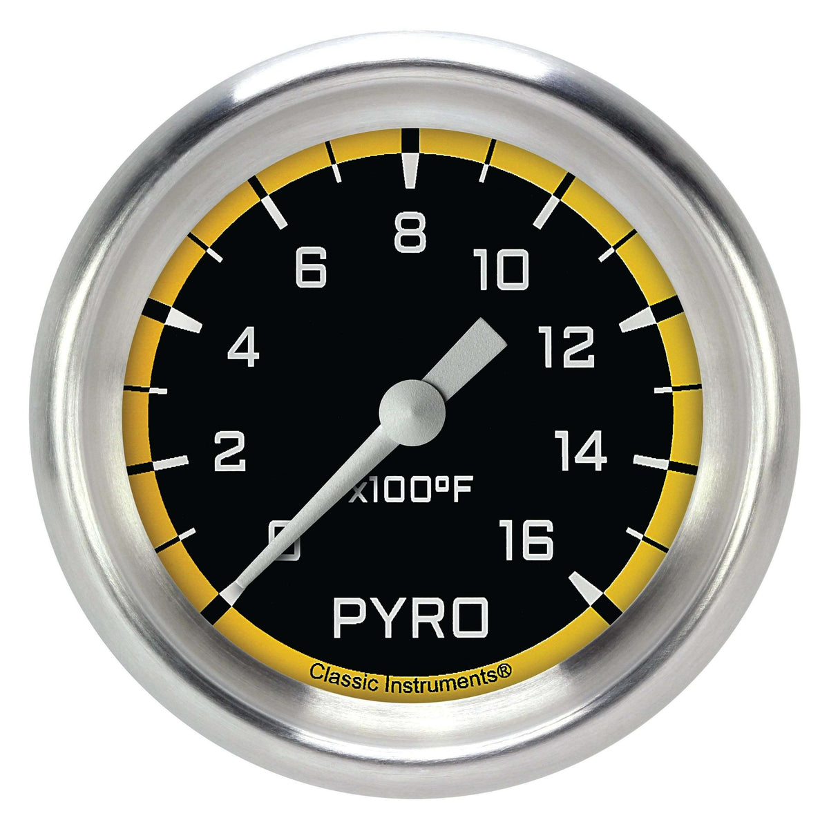 Classic Instruments Exhaust Gas Temperature Gauge,Full Sweep 2 5/8" Diameter - AX398YAPF