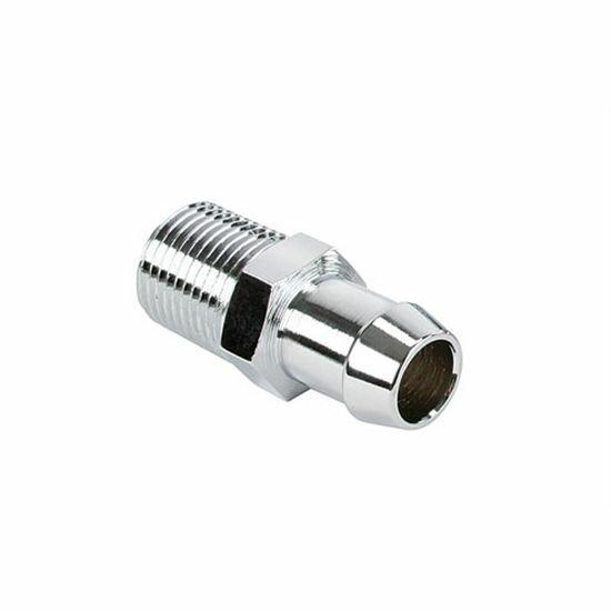 DeWitts Short Chrome Heater Hose Fitting - 32-66369