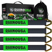 Rhino USA Rhino Usa Axle Tie Down Straps (4-Pack) 2" X 38" - Black - RNO-AXLESTRAPS