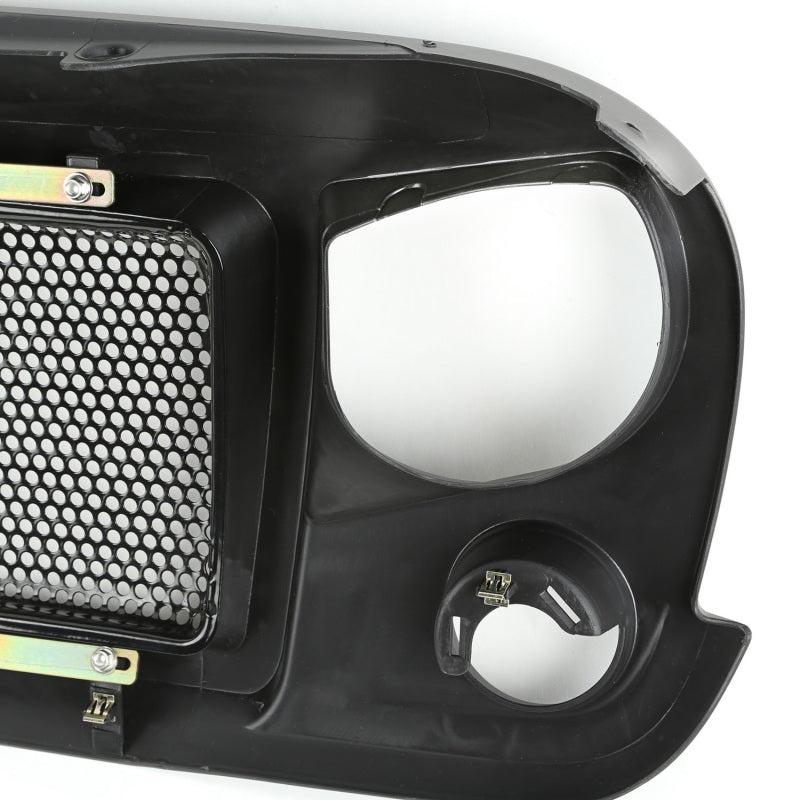 Rugged Ridge Spartan Grille Satin Black; 07-18 Jeep Wrangler Jk - 12034.01