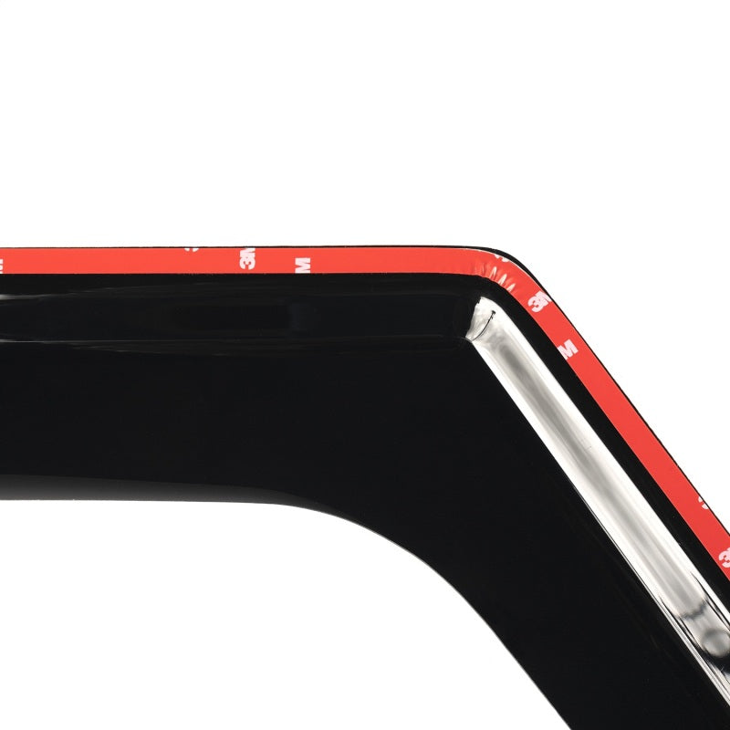 Rugged Ridge Window Visors Matte Black; 18-21 Jeep Wrangler Jl 2-Dr - 11349.16