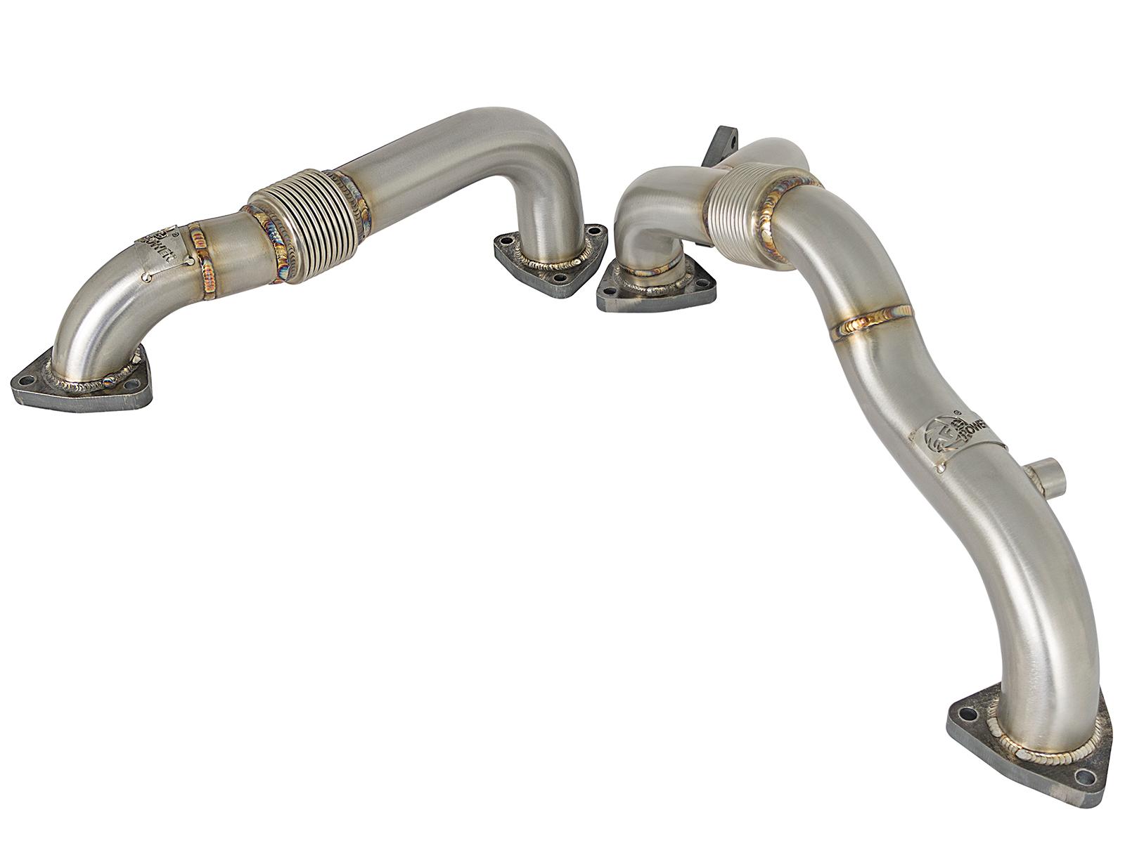 AFE Twisted Steel Header Up-Pipe (Ford Diesel Trucks 08-10 V8-6.4L (td)) - 48-33016