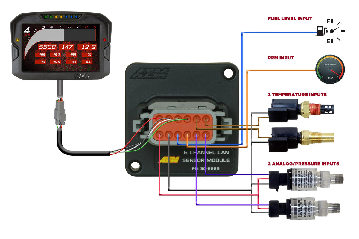 AEM 6 Channel CAN Module - 30-2226