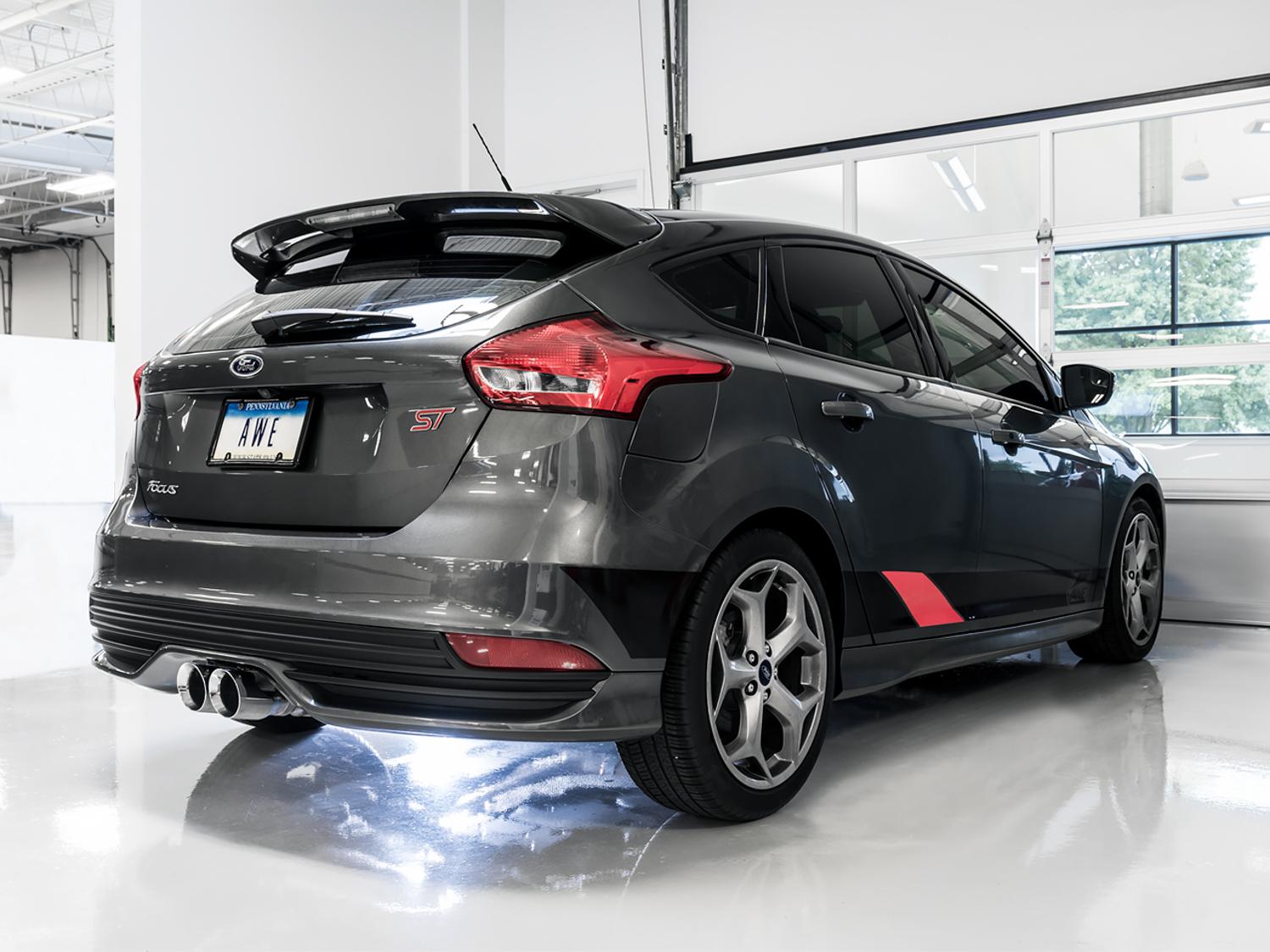 AWE 3020-32034 2013-2018 Focus ST Track Edition Catback Exhaust with Chrome Silver Tips